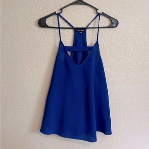 Royal Blue Cut Out Tank Top Size S